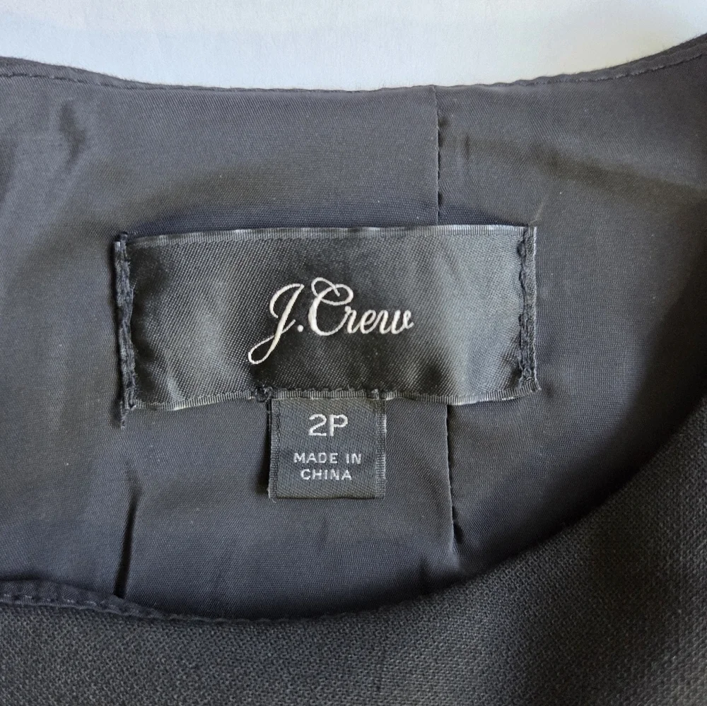 Elegant J. Crew Black Sleeveless Dress